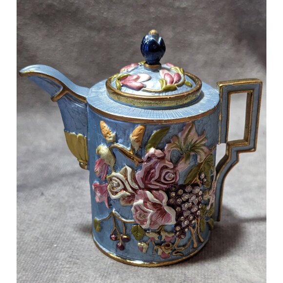 Vintage Cottagecore Collectible Mini Teapot Figure by Rucinni - Picture 7 of 12